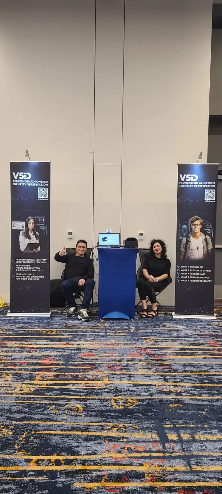 Fully assembled V5iD booth ready for visitors at BTS 2024