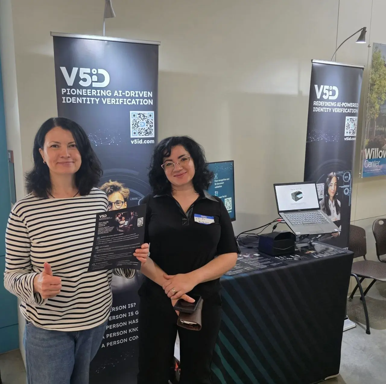 V5iD® CEO Engaging with Attendees V5iD® CEO discussing identity verification solutions with attendee at Business Expo West 2026