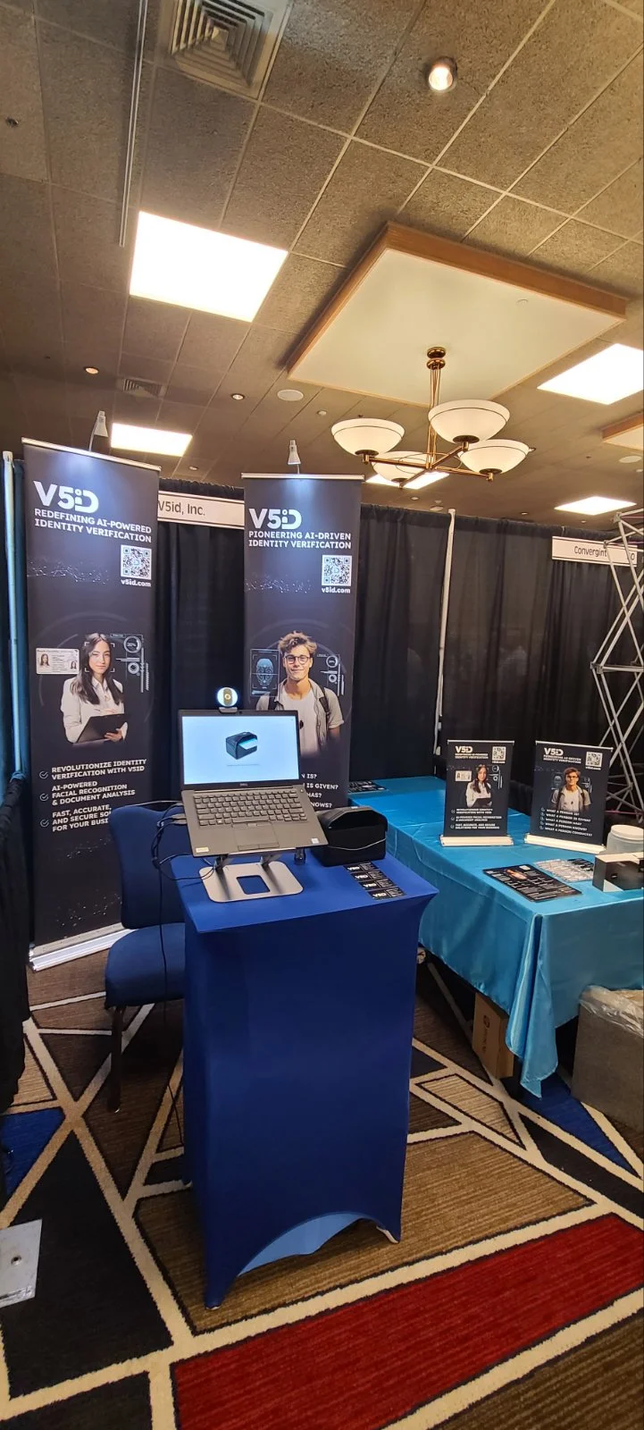 V5iD at the 2025 Quad‑State Bankers Convention – Booth Ready for Visitors