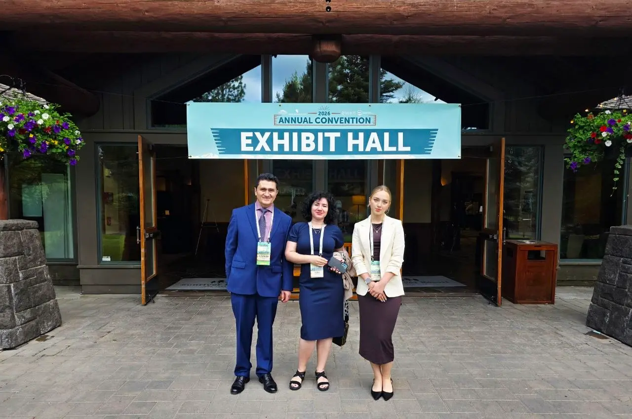 V5iD Team at 2026 Annual Convention Exhibit Hall Professional team from V5iD (AI-powered identity verification) standing outside the Exhibit Hall during the 2026 Annual Convention.