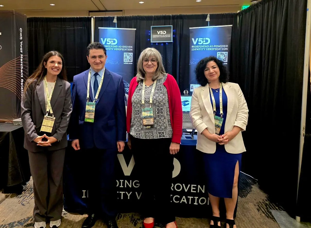 V5iD Team with Event Organizers at 2026 Quad-State Bankers Convention V5iD team and event organizers at the 2026 Quad-State Bankers Convention.